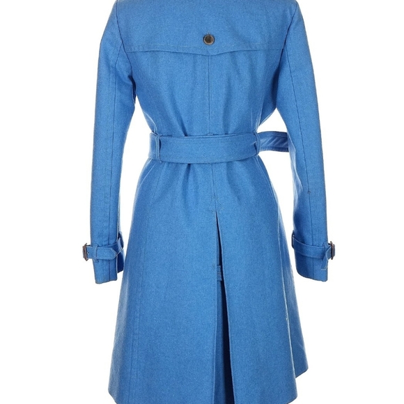J. Crew Sky Blue Trench Coat - Picture 3 of 5